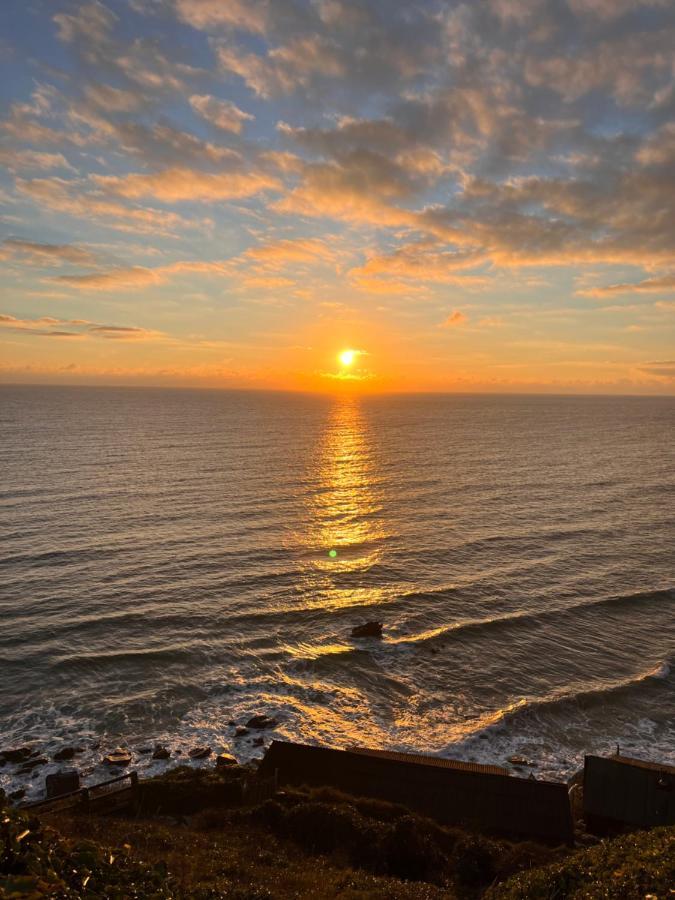 Sunset Sea View Chalet With Hot Tub Torpoint Esterno foto